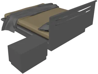 Bed Antanta 3D Model preview