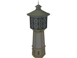 Water Tower 3D Model preview