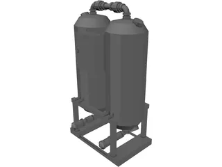 Industrial Air Dryer 3D Model preview