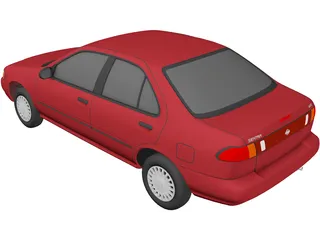 Nissan Sentra GXE (1996) 3D Model preview