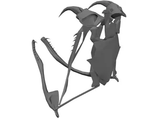Snake Skeleton 3D Model preview