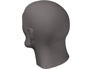 Head Male 3D Model preview