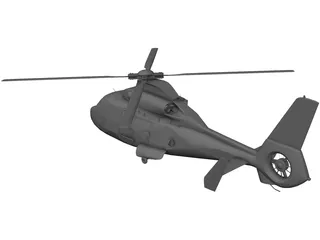 Eurocopter AS-365 Dauphin 3D Model preview