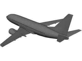 Boeing 737-500 3D Model preview