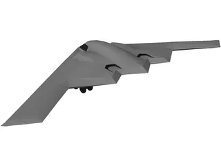 B-2 3D Model preview