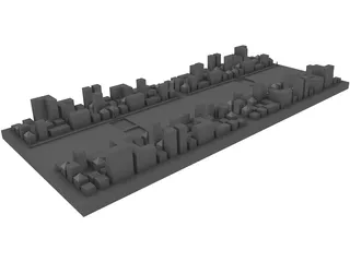 City Block 3D Model preview