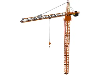 Tower Crane 3D Model preview