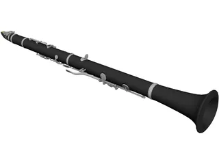 Clarinet 3D Model preview
