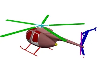 MD-500 3D Model preview