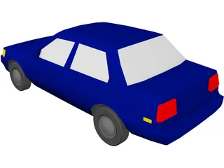 Toyota Corolla (1987) 3D Model preview