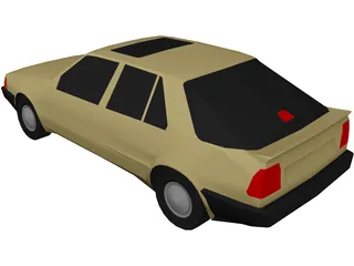 SAAB 9000 (1990) 3D Model preview