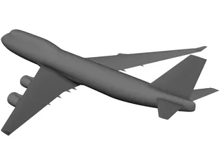 Boeing 747-400 3D Model preview