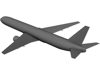 Boeing 767-300 3D Model preview