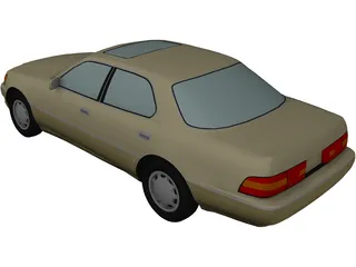 Lexus 400 (1993) 3D Model preview