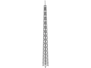 Tower Radio 3D Model preview