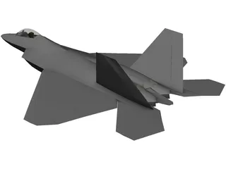 F-22 Raptor 3D Model preview