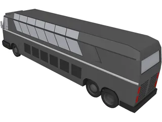 Tour Bus 3D Model preview
