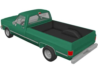 GMC Pickup (1985) 3D Model preview