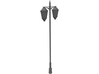 Town Street Light 3D Model preview