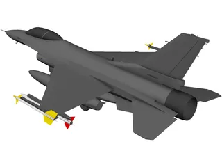 F-16C 3D Model preview