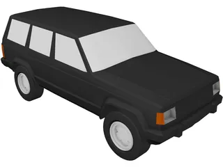 Jeep Cherokee (1986) 3D Model preview