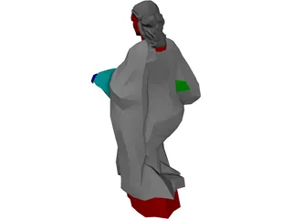 Greek Woman 3D Model preview
