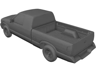 Chevrolet S10 Extended Cab Pickup (1996) 3D Model preview