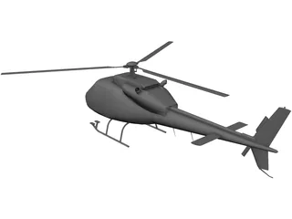 Eurocopter AS-355 Ecureuil 2 3D Model preview