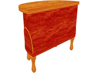 Night Stand Table 3D Model preview