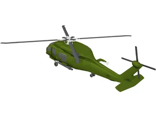 Sikorsky SH-60 Seahawk 3D Model preview