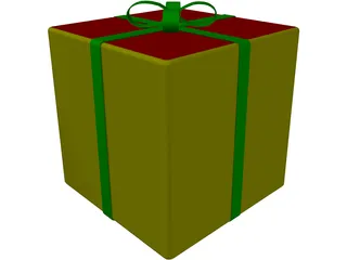 Gift Box 3D Model preview