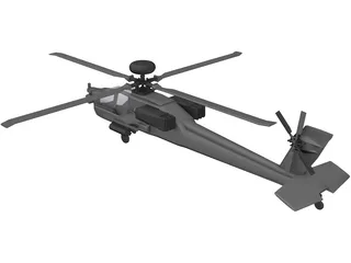 Boeing AH-64 Apache Longbow 3D Model preview