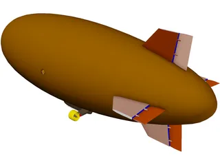 Blimp 3D Model preview