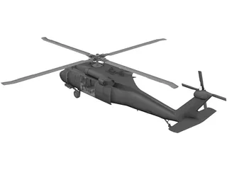 Sikorsky UH-60L Black Hawk [+Interior] 3D Model preview