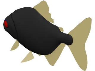 Piranha 3D Model preview