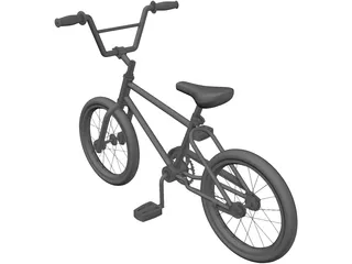 Bicycle BMX 3D Model preview