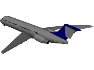 Boeing 717-200 3D Model preview