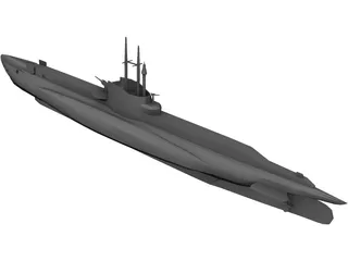 HMS Seawolf 3D Model preview