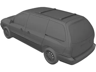 Ford Windstar (2000) 3D Model preview