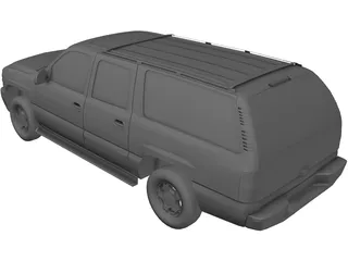 Chevrolet Suburban (2000) 3D Model preview