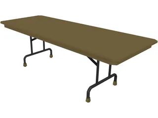 Table Folding 3D Model preview