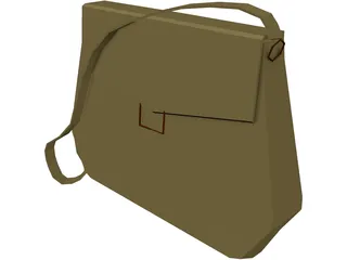 Shoulder Bag 3D Model preview