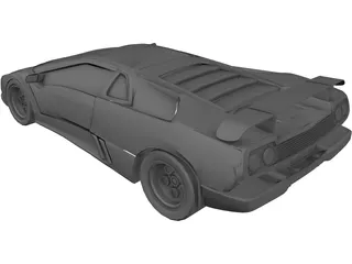 Lamborghini Diablo (1990) 3D Model preview