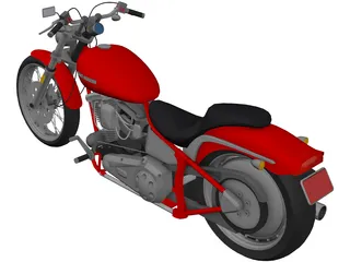 Harley-Davidson Softtail 3D Model preview