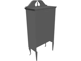 Highboy Furnished 3D Model preview