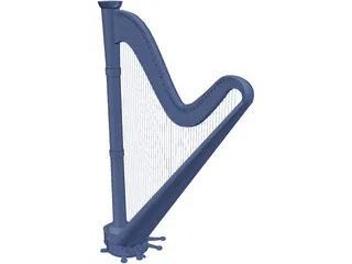 Harp 3D Model preview