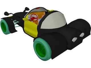 Hot Rod 3D Model preview