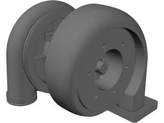 Turbo Charger Mechanism 3D Model preview