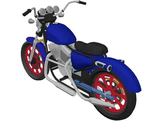 Motorcycle 3D Model preview