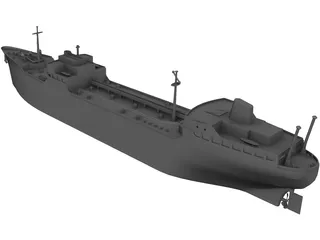Texaco Tanker 3D Model preview